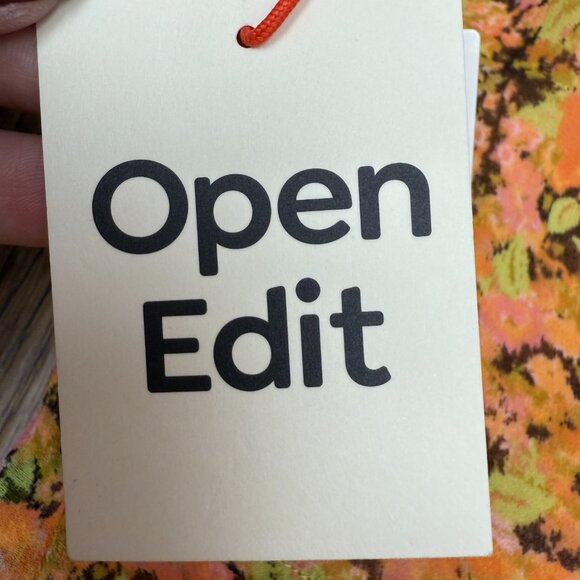 NWT Women's OPEN‎ EDIT Nordstrom Ruffle Sleeveless Crop Top | Size Large - Picture 8 of 9